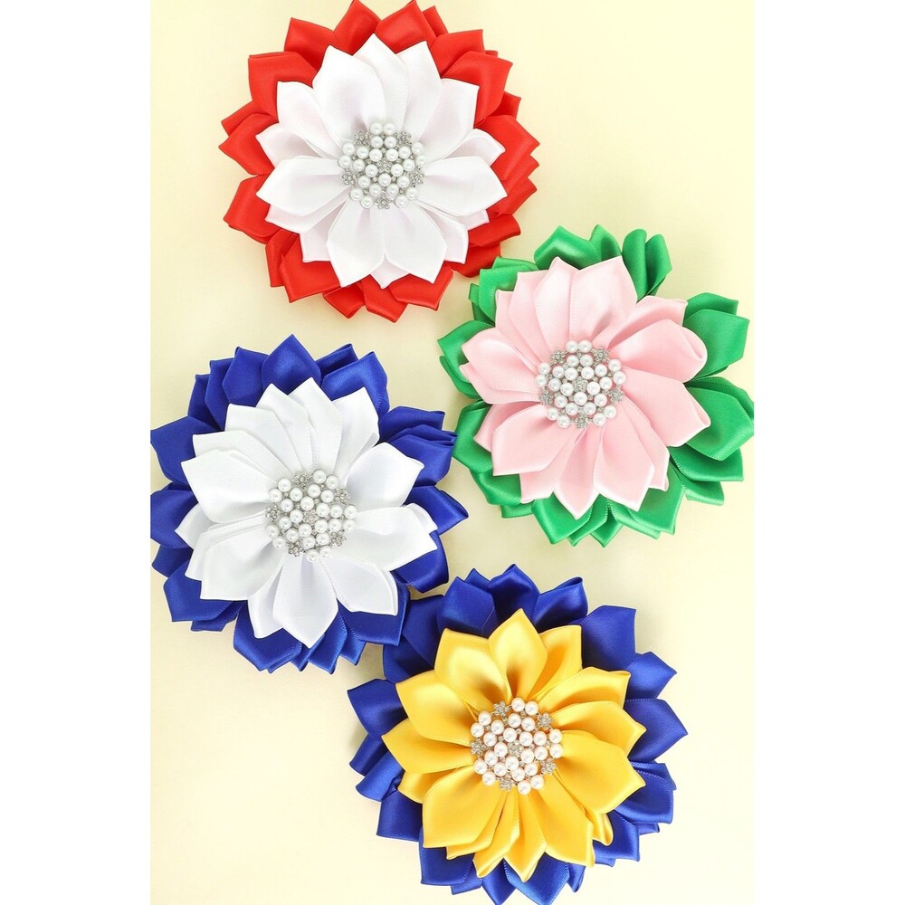 Club Themed Flower Hair Clip / Brooch Pin - Diona J
